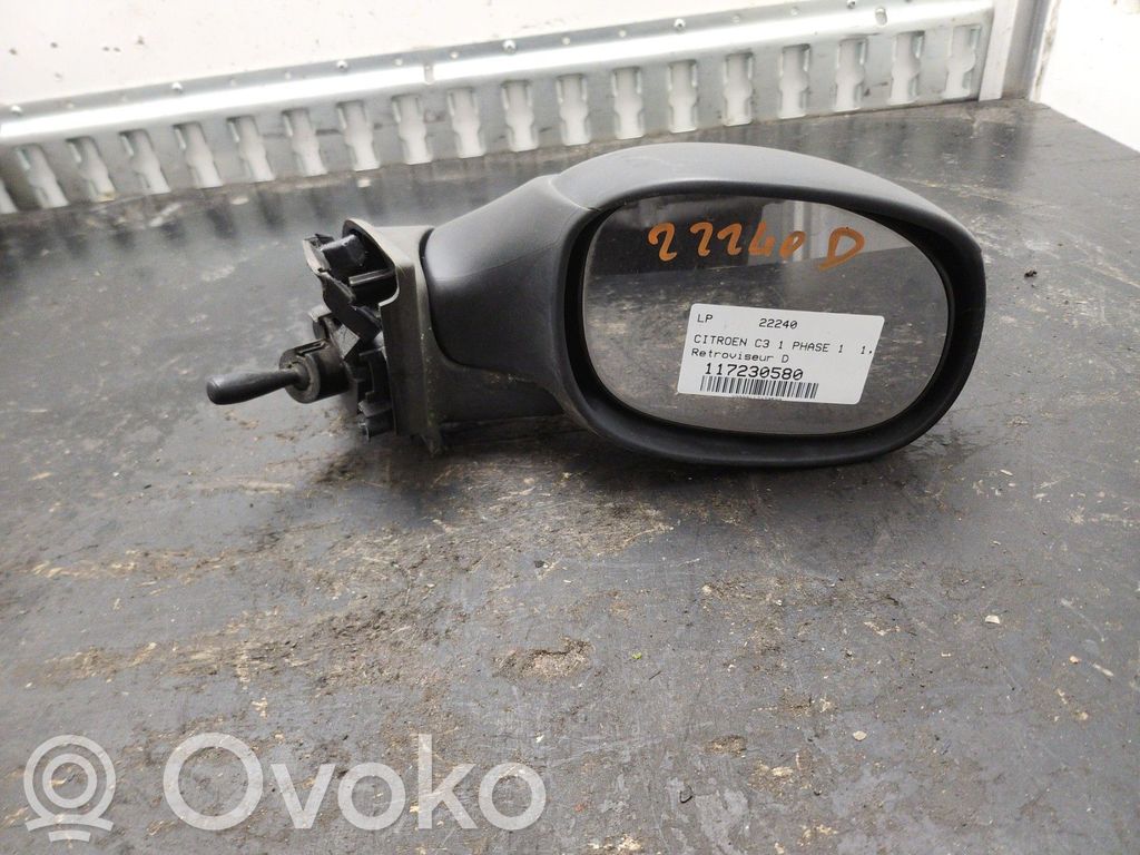 Citroen C3 Manualne lusterko boczne drzwi przednich 