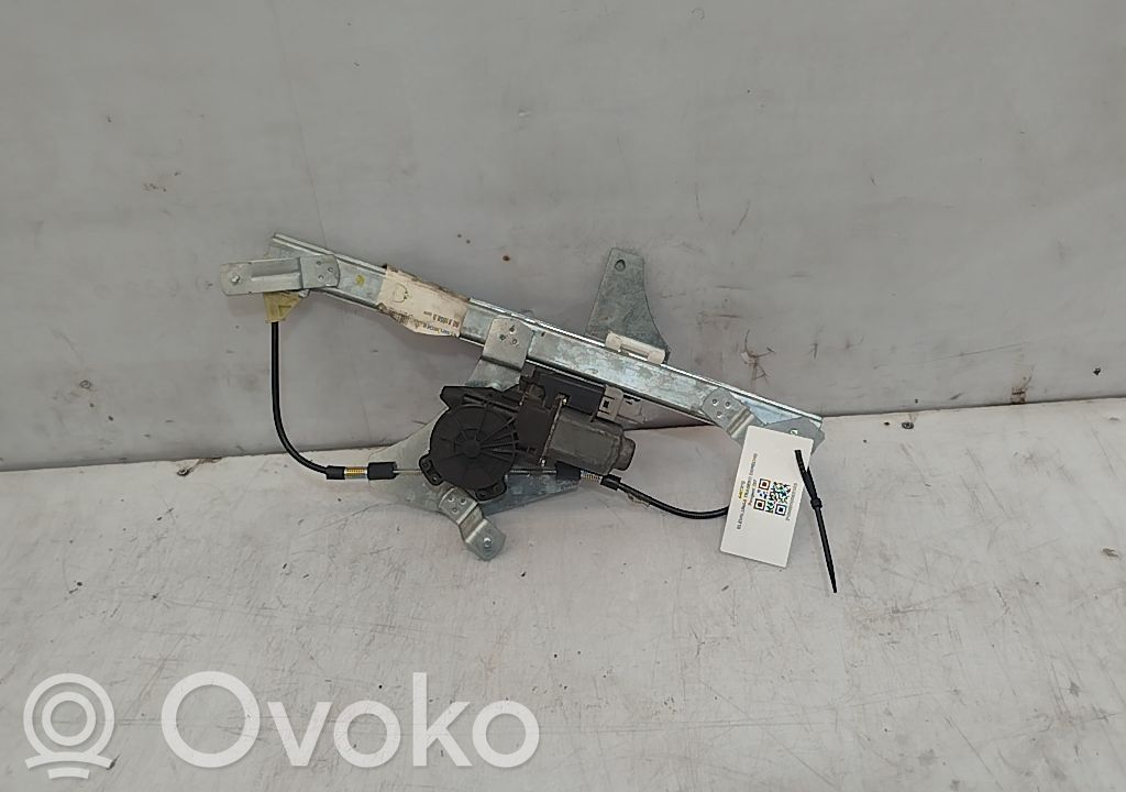Peugeot 207 Ręczny podnośnik szyby drzwi tylnych 