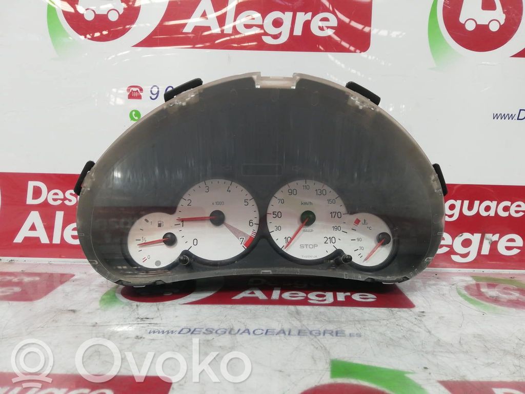 Peugeot 206 Compteur de vitesse tableau de bord