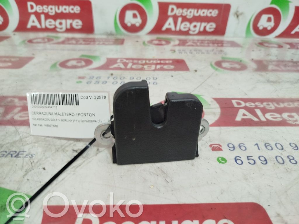 Volkswagen Golf V Serrure de loquet coffre