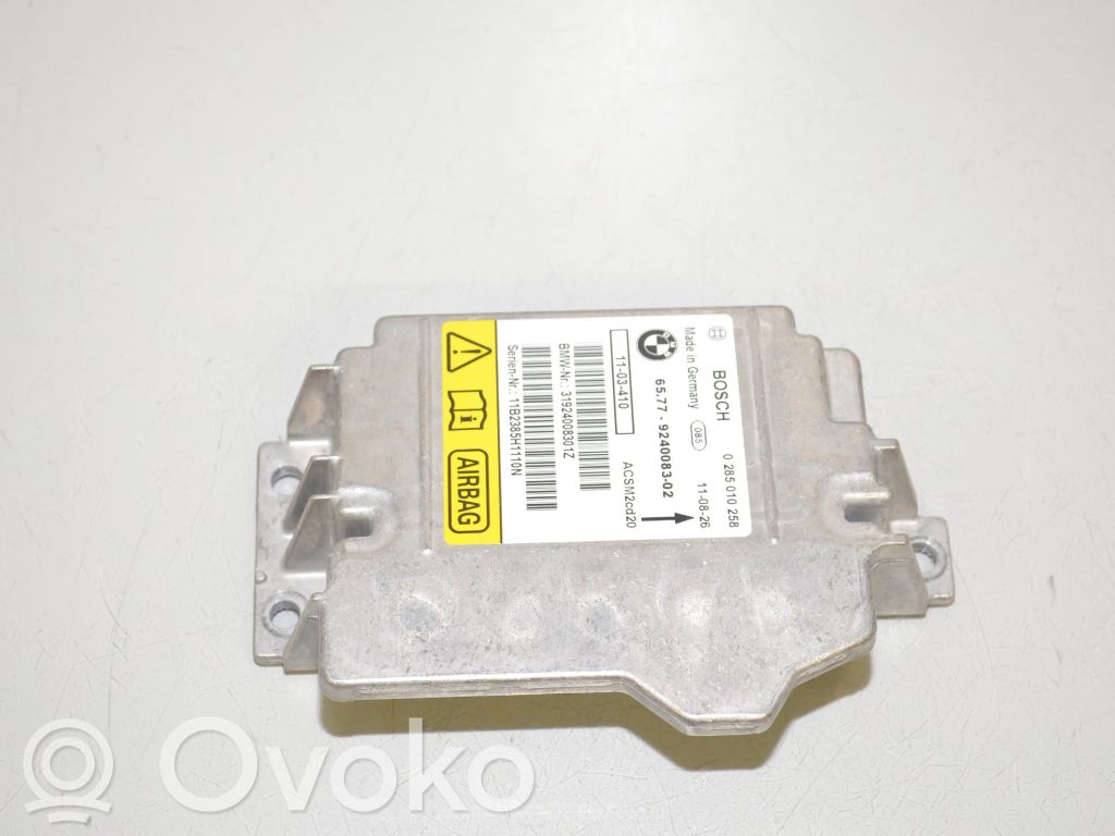 Airbag control unit/module   92400832,9240083,65779240083,65779159795,65779165623,65779171948,65779189905,65779204849,65779214813,9159795,9165623,9171948,9189905,9204849,9214813