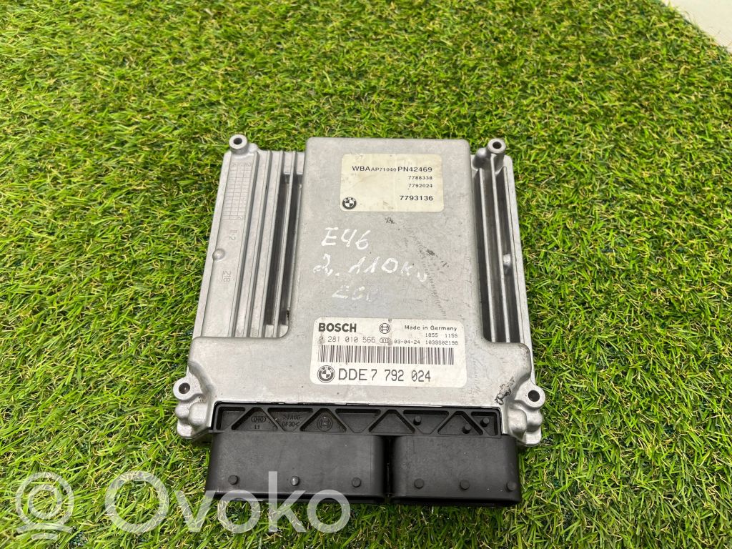 BMW 3 E46 Dzinēja vadības bloks 
