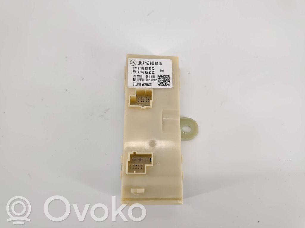 Sterownik / Moduł elektrycznej klapy tylnej / bagażnika   A1669006405,A1669029502,A1669016302