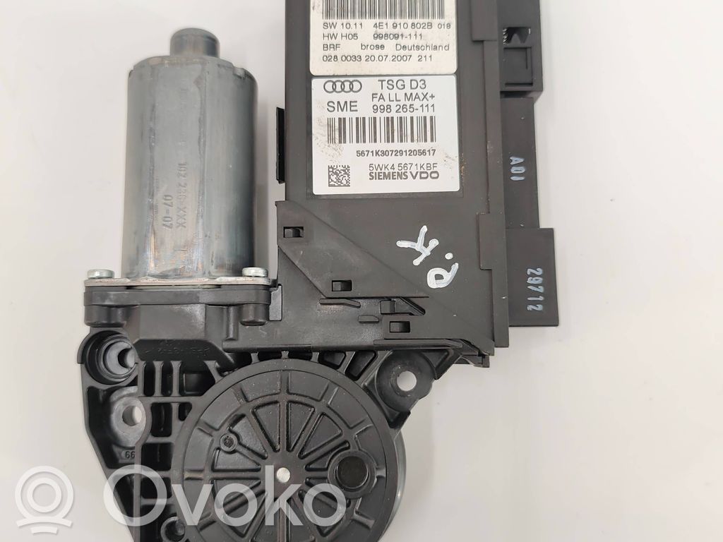 Audi A8 S8 D3 4E Front door window regulator motor 