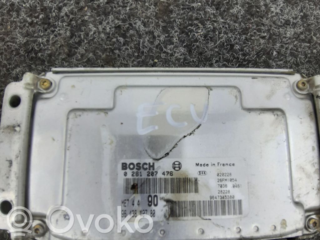 Engine control unit/module   9643840780,0261207476