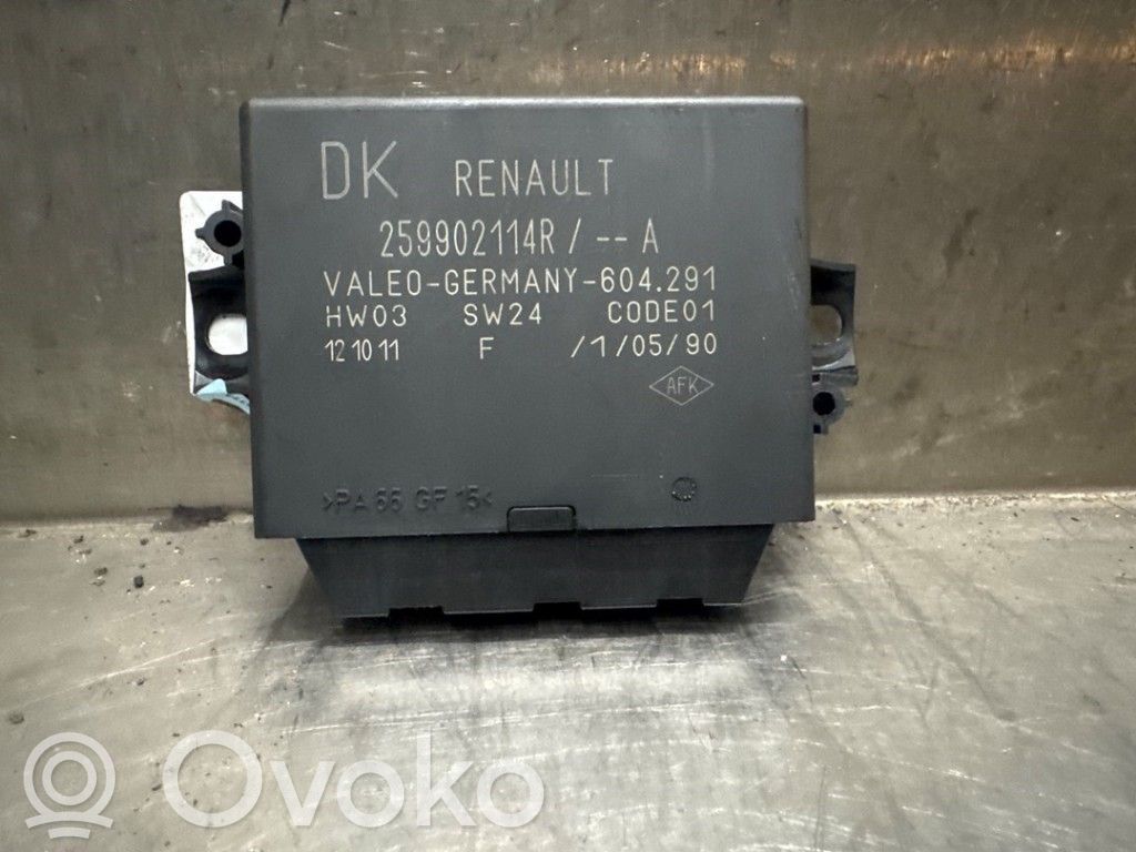 Renault Megane III Pysäköintitutkan (PCD) ohjainlaite/moduuli 