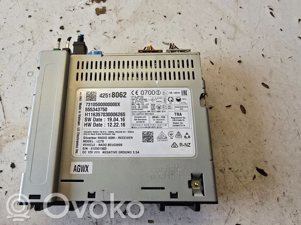 Opel Astra K Navigaatioyksikkö CD/DVD-soitin 