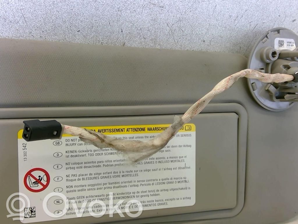 Opel Astra J Sun visor 