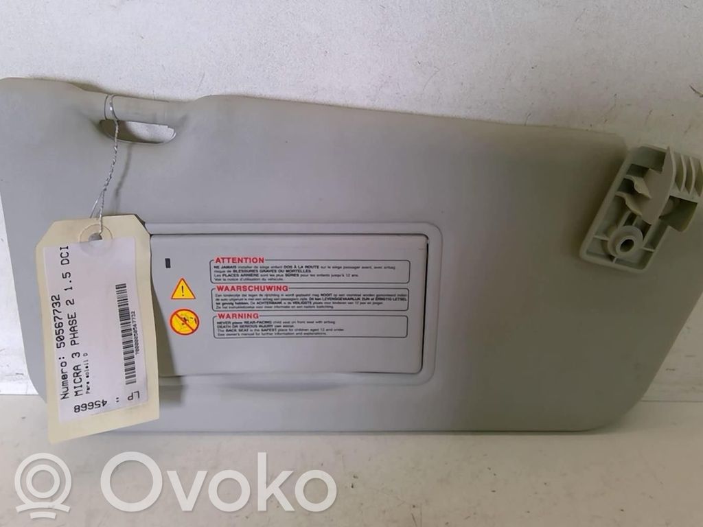 Nissan Micra Sun visor 