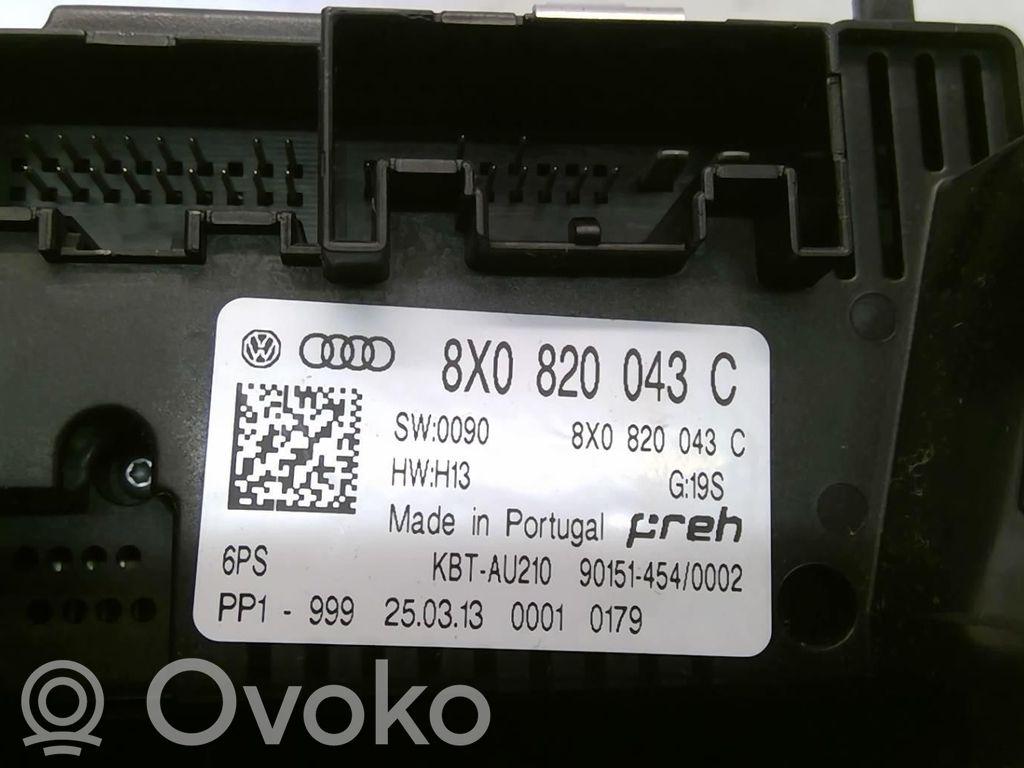 Climate control unit   8X0820043C6PS