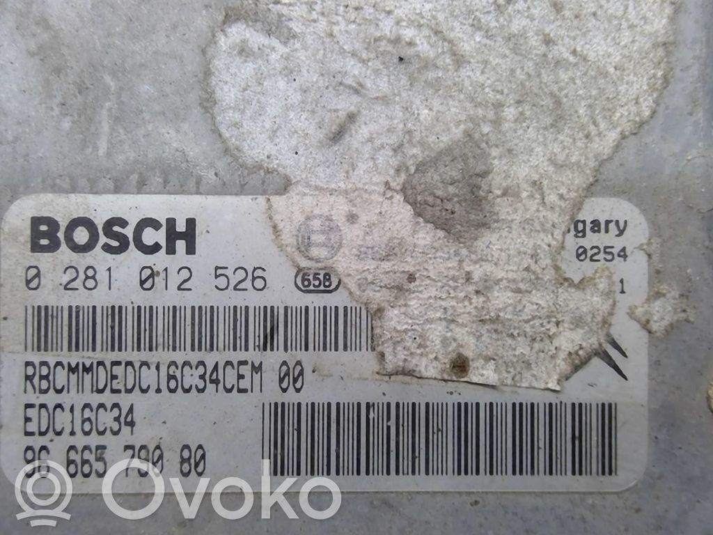Peugeot 206+ Engine control unit/module 