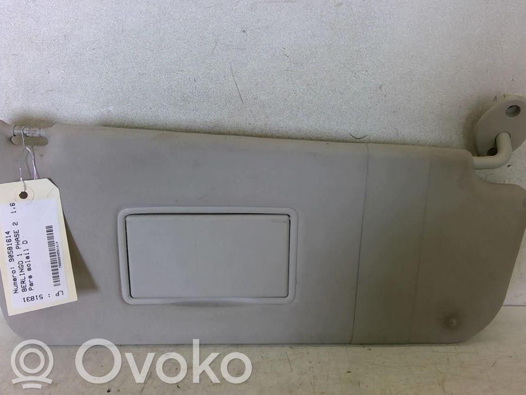 Citroen Berlingo Sun visor 