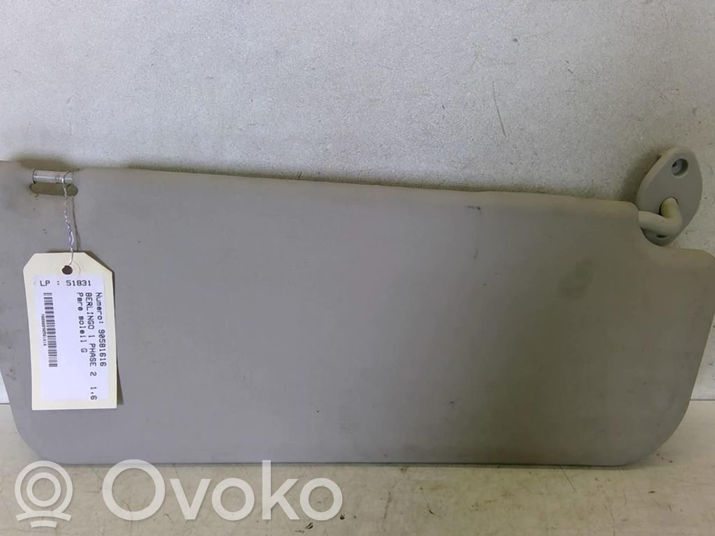 Citroen Berlingo Sun visor 