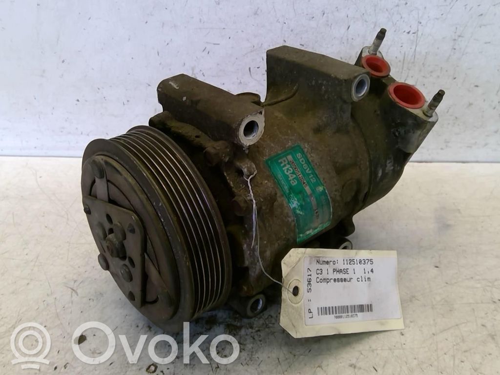 Citroen C3 Compresseur de climatisation 