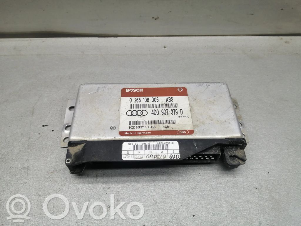 ABS control unit/module   4D0907379D,0265108005