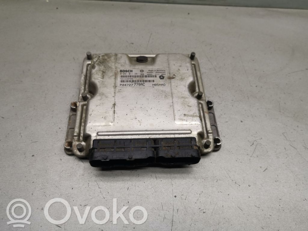 Engine control unit/module   0281011281,P04727770AC