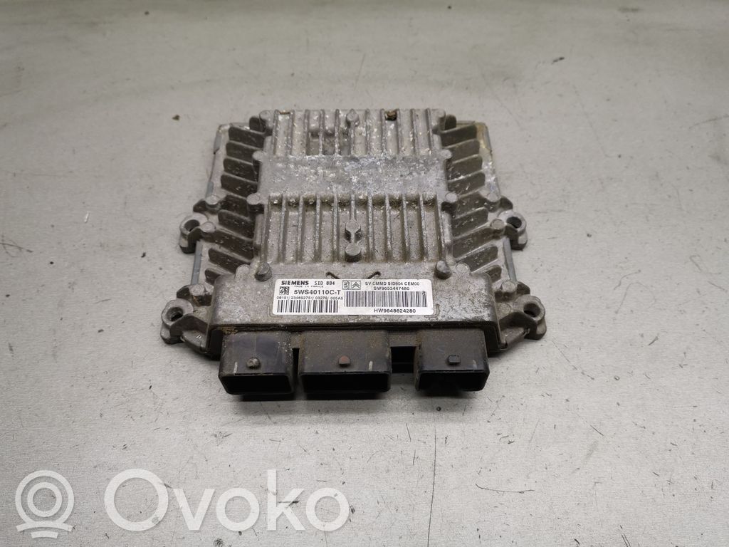 Engine control unit/module   9653447480,9648624280,5WS40110CT