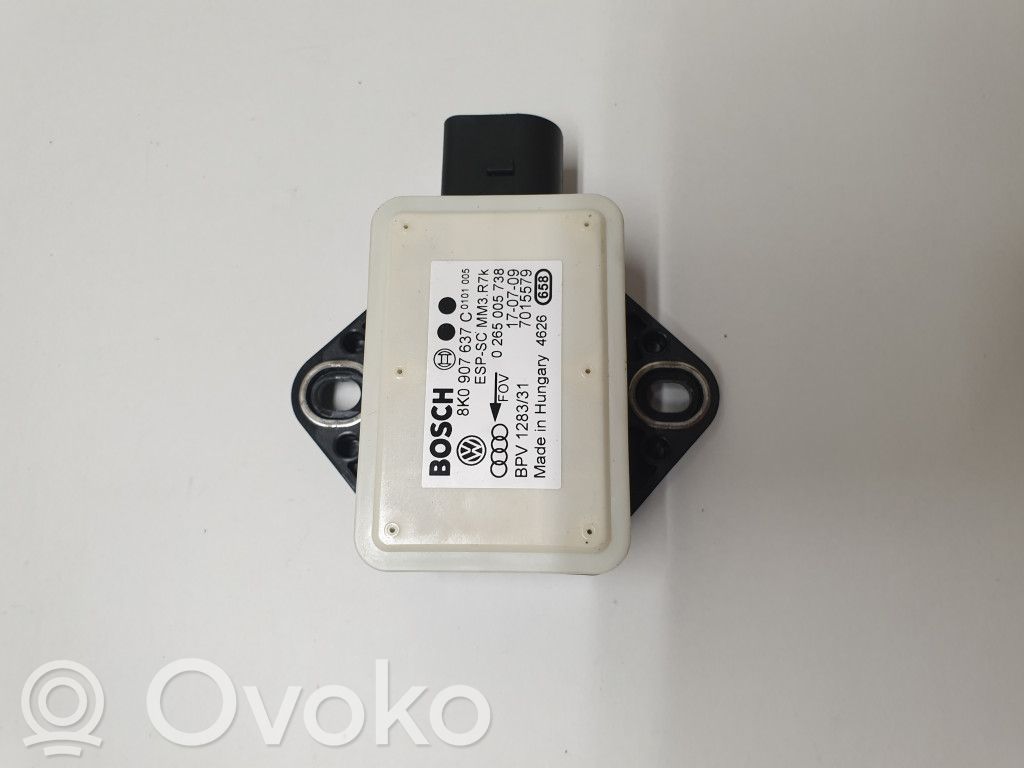 Sensor ABS de aceleración de rueda   8K0907637C,0265005738