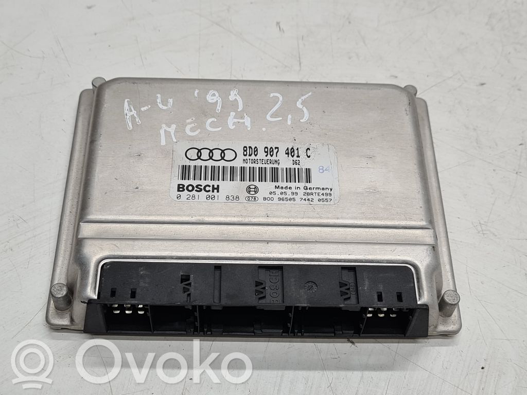 Audi A4 S4 B5 8D Sterownik / Moduł ECU 