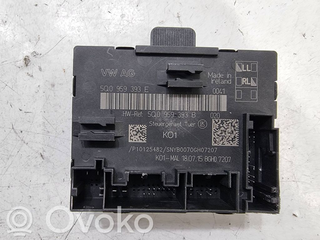 Unité de commande module de porte   5Q0959393B,5Q0959393E,P10125482