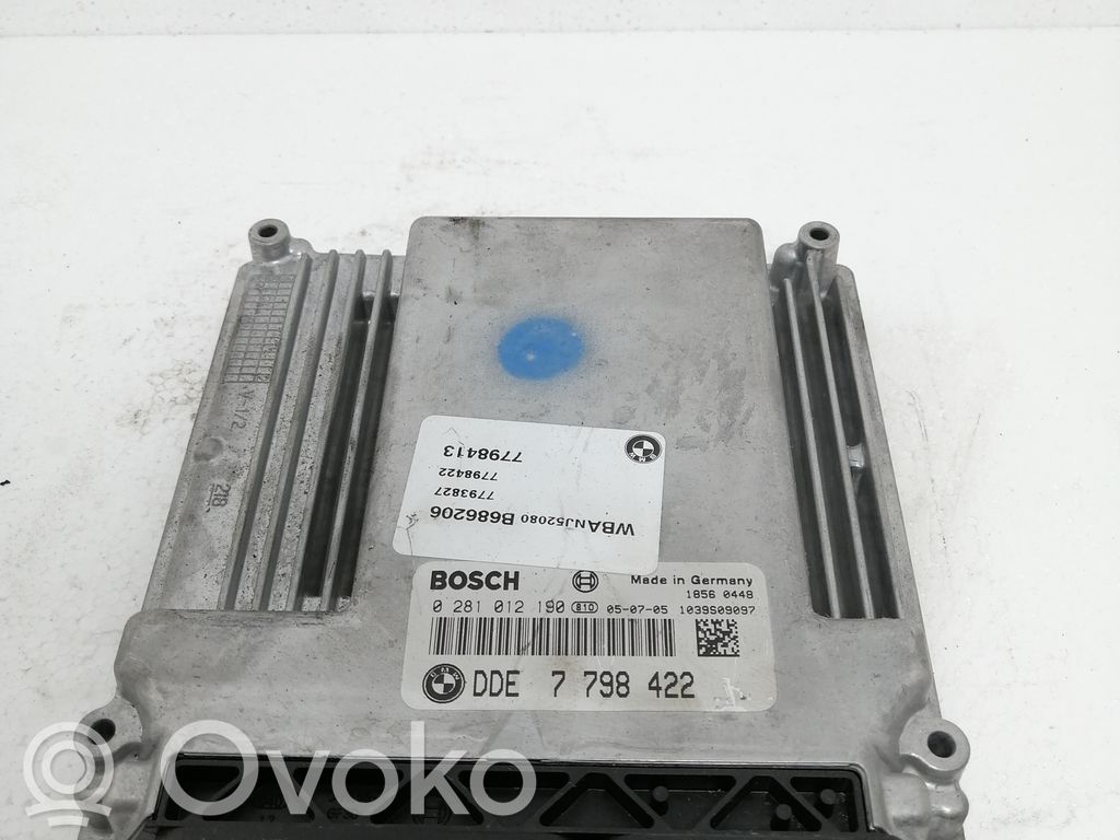 Engine control unit/module   DDE7798422,0281012190