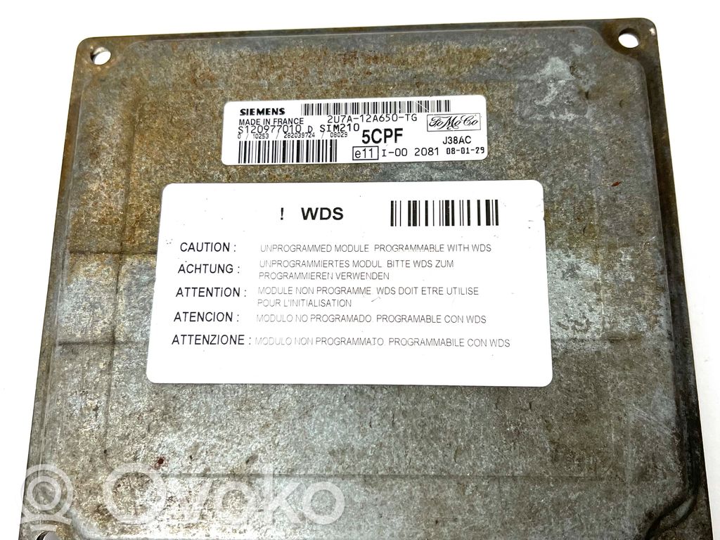 Engine control unit/module   2U7A12A650TG,5CPF,S120977010D