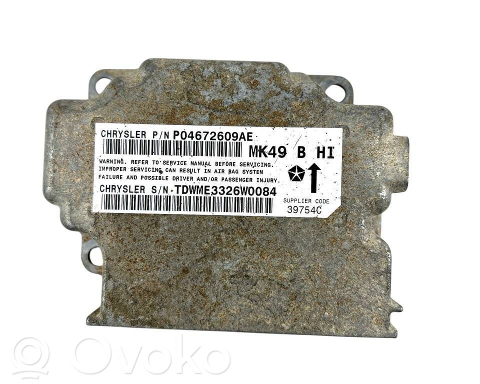 Airbag control unit/module   P04672609AE,TDME3326W0084,39754C
