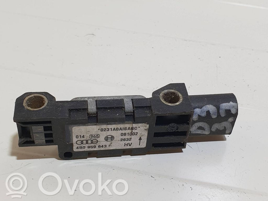 Airbag deployment crash/impact sensor   4B0959643C,081002,0231A0A