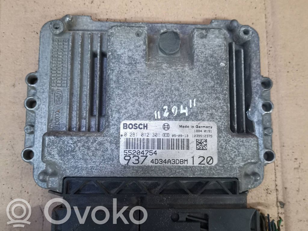 Engine control unit/module ECU   55204754,0281012301,4D34A3DBM