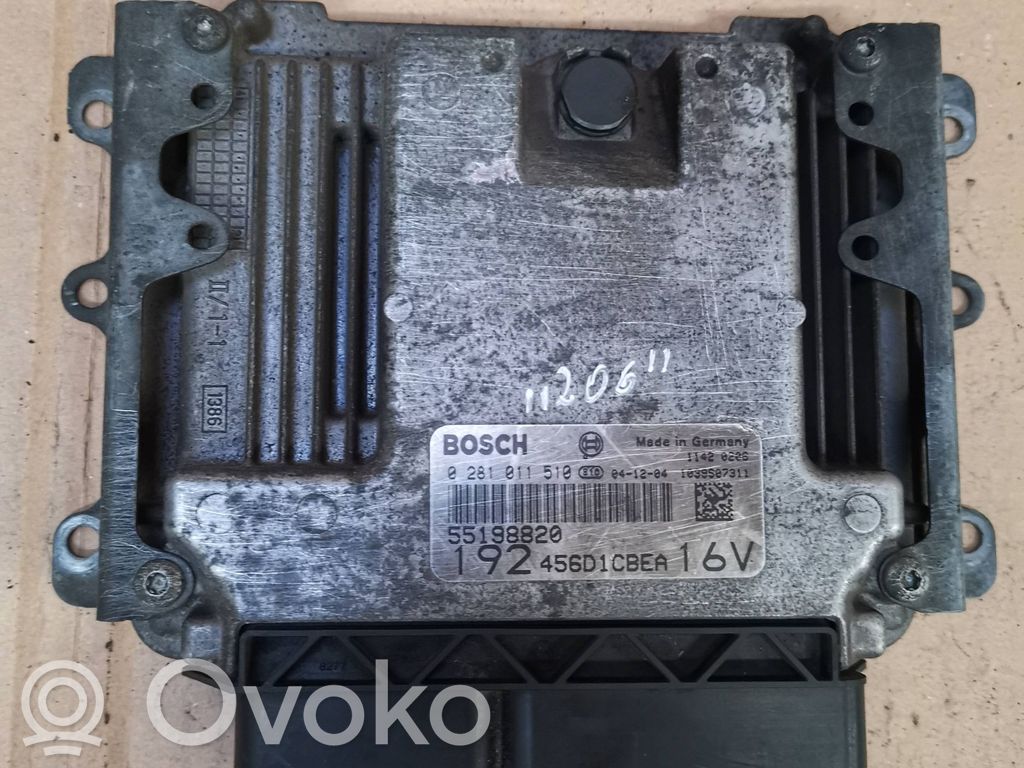 Engine control unit/module   55198820,0281011510,456D1CBEA