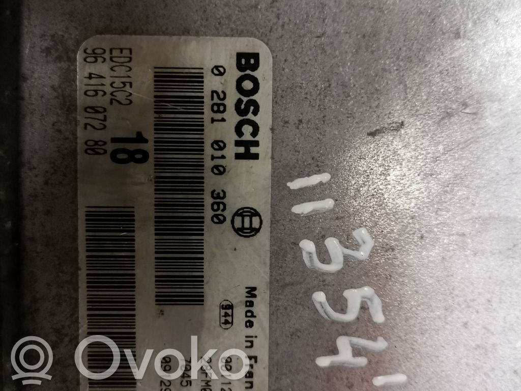 Citroen Berlingo Engine control unit/module 