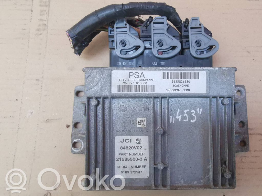 Peugeot 407 Engine control unit/module 