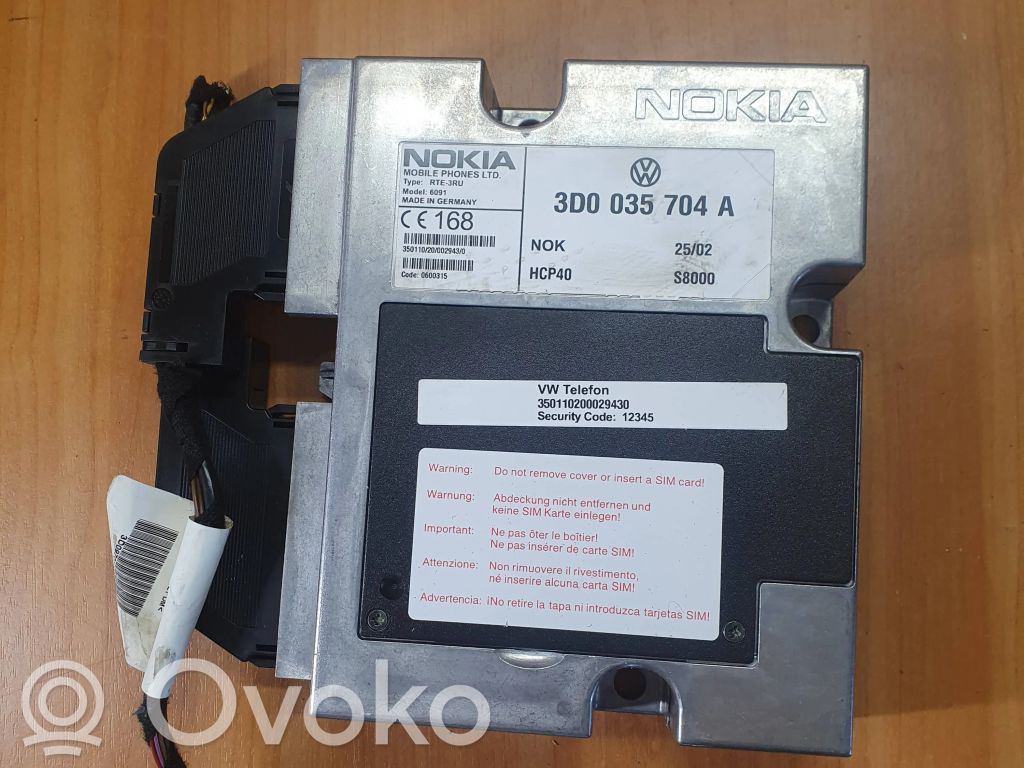 Volkswagen Phaeton Phone control unit/module 