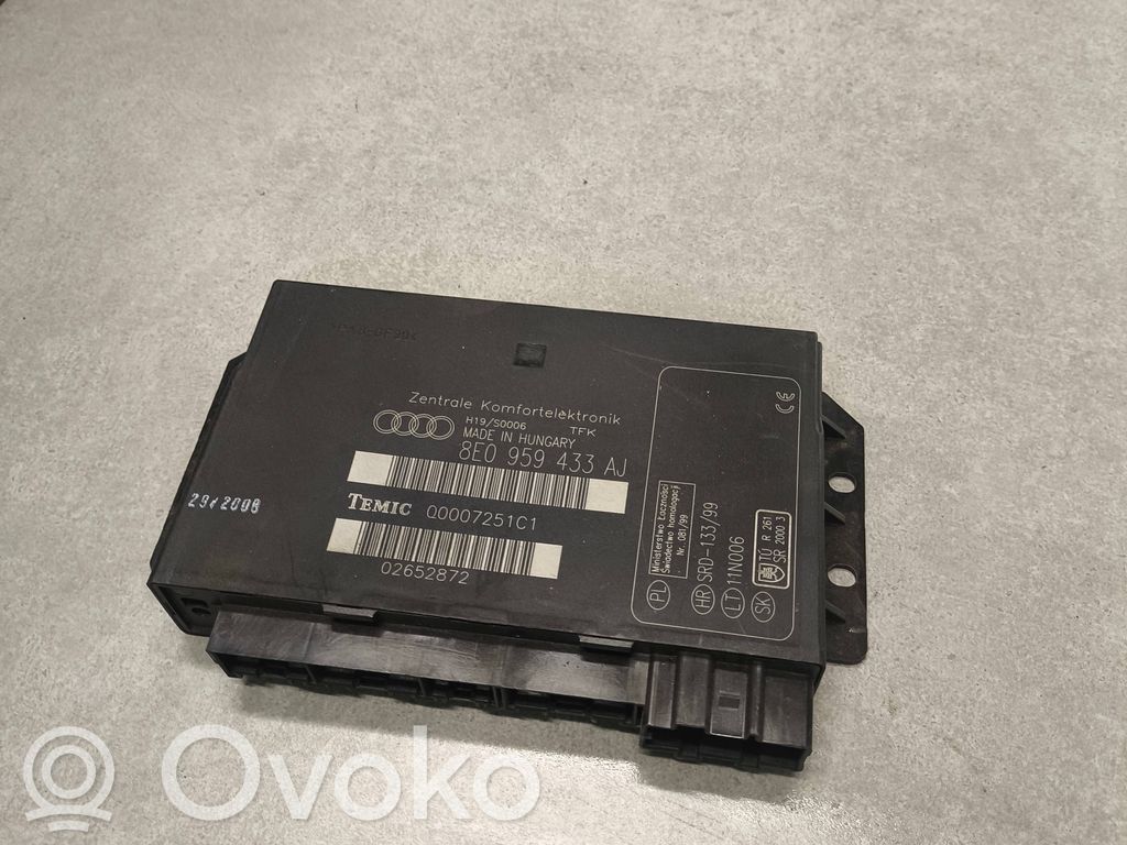 Audi A4 S4 B6 8E 8H Mukavuusmoduuli 