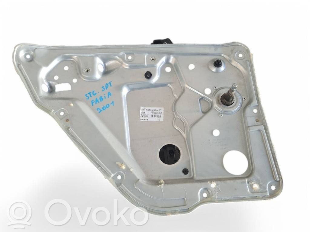 Skoda Fabia Mk1 (6Y) Alzacristalli manuale della portiera posteriore 