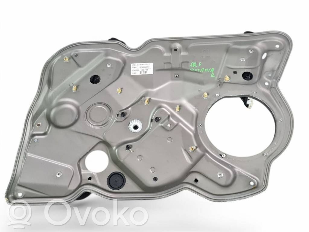 Skoda Octavia Mk2 (1Z) Mechanizm podnoszenia szyby przedniej bez silnika 