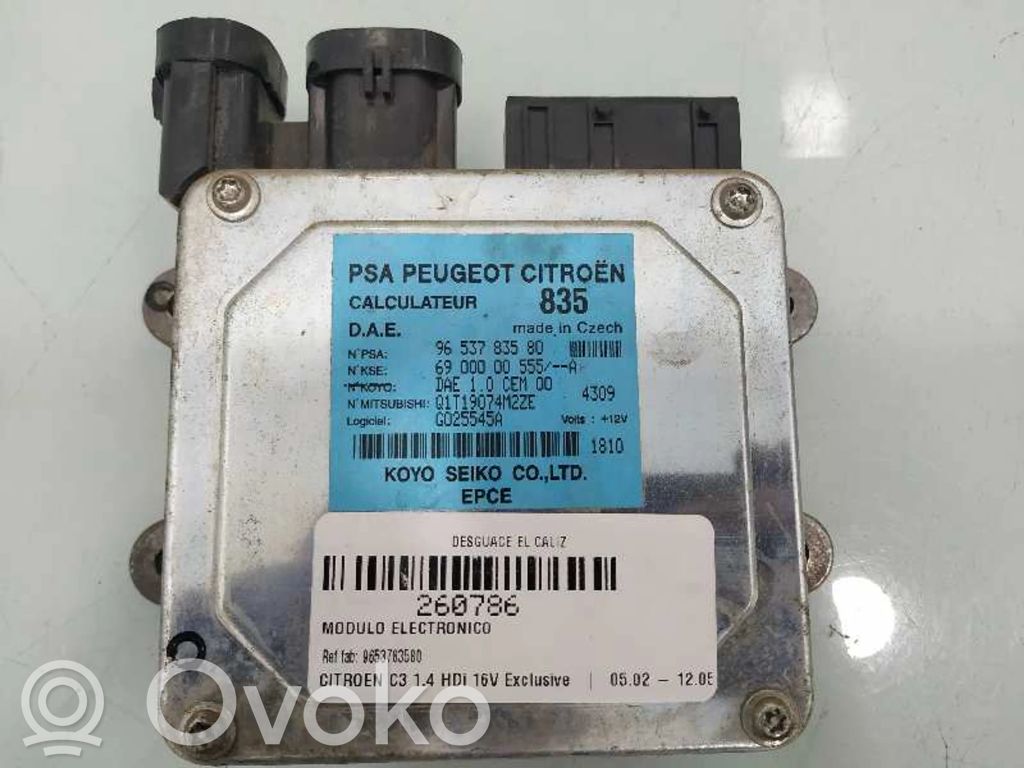 Other control units/modules   9653783580,6900000555A