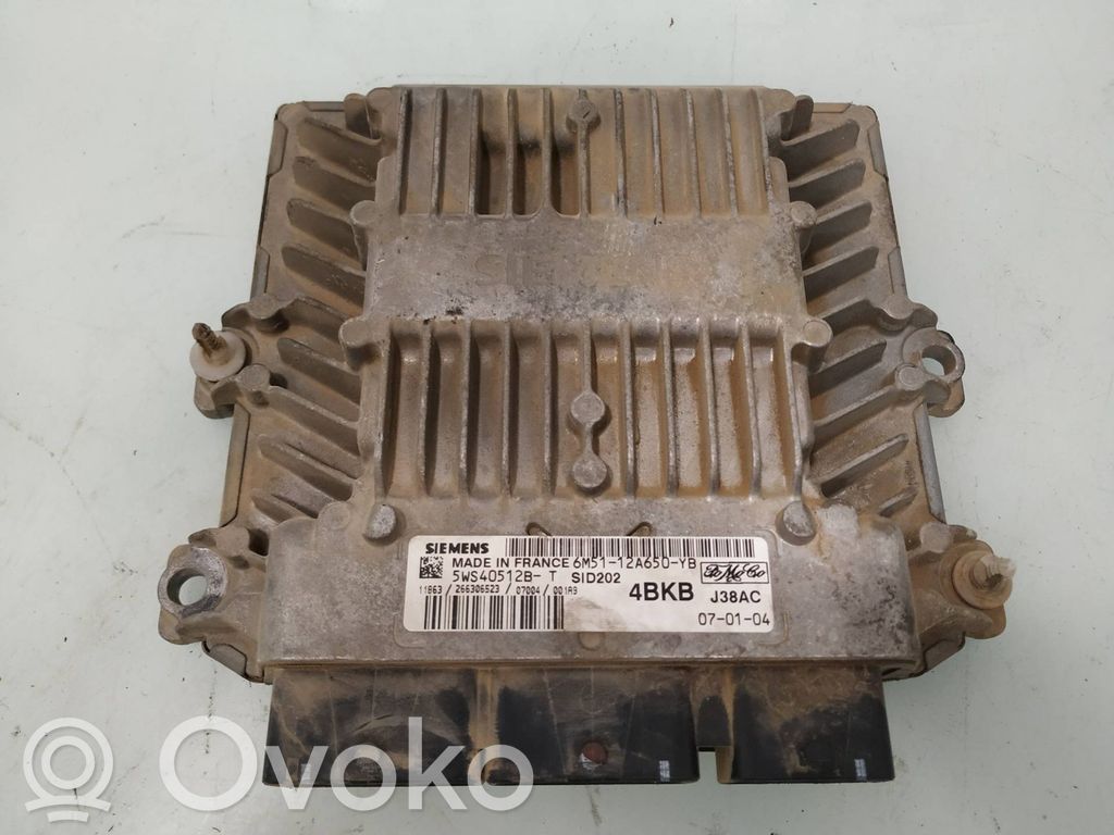 Engine control unit/module   6M5112A650YB,5WS40512B