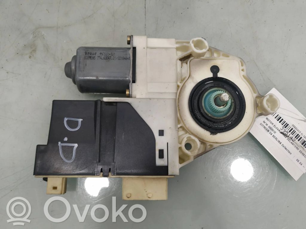 Citroen C4 I Silnik regulatora szyby drzwi przednich 