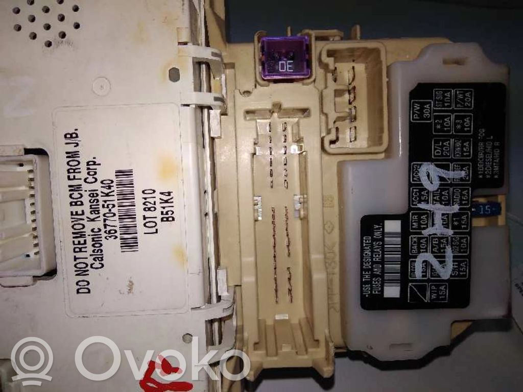 Opel Agila B Fuse module 