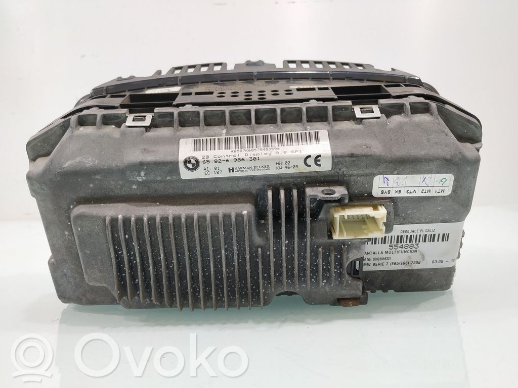 BMW 7 E65 E66 Pantalla/monitor/visor 