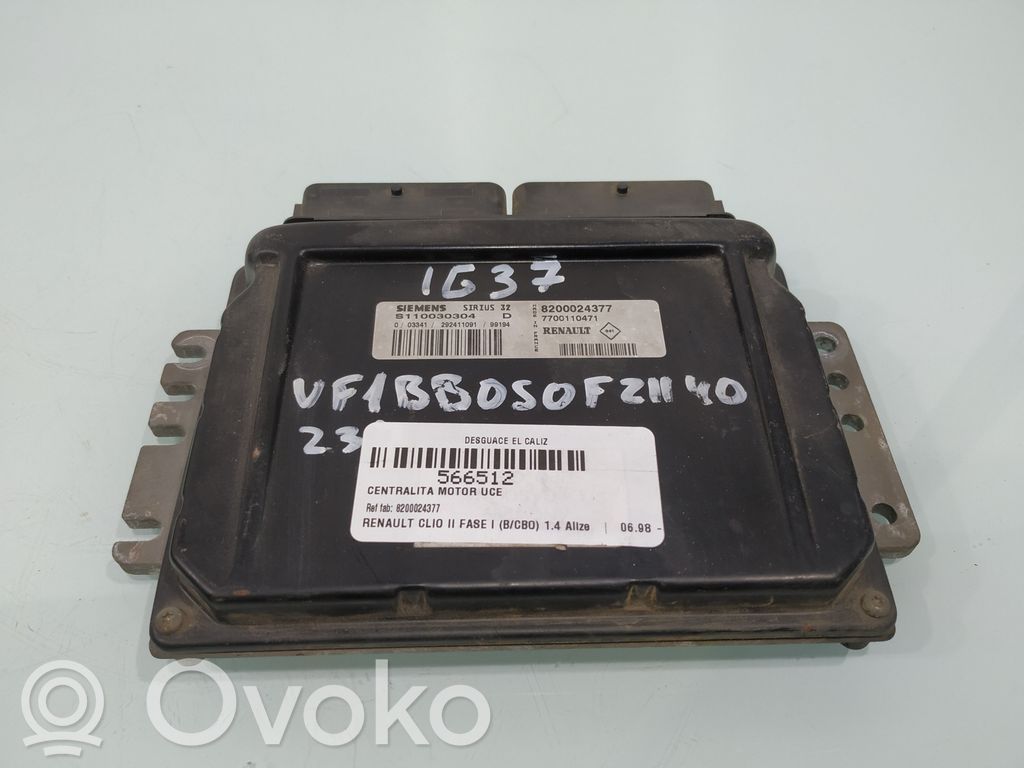 Renault Clio II Engine control unit/module 