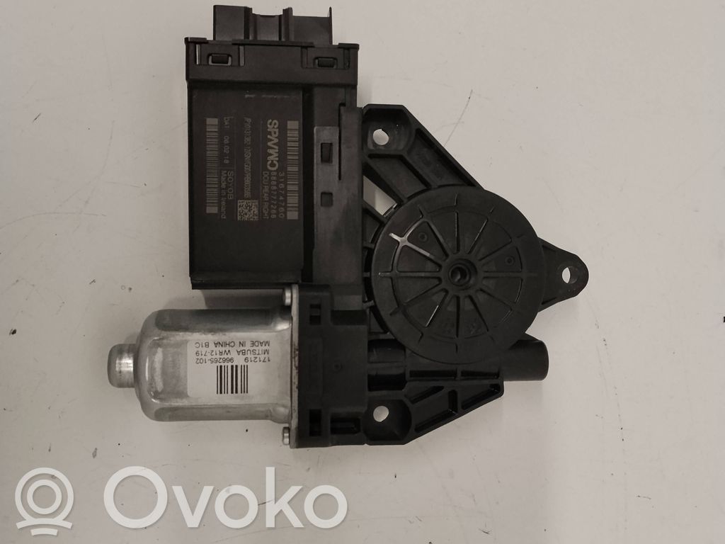 Volvo S90, V90 Silniczek podnoszenia szyby drzwi tylnych 