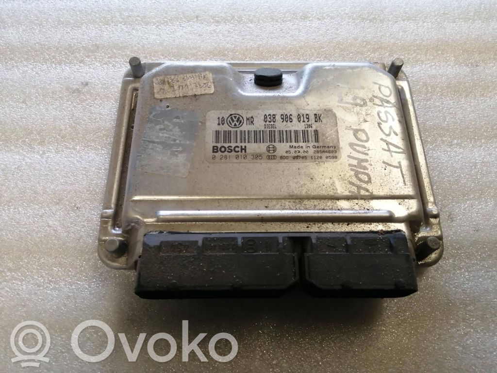 Engine control unit/module   038906019BK,28SA4603,0281010305