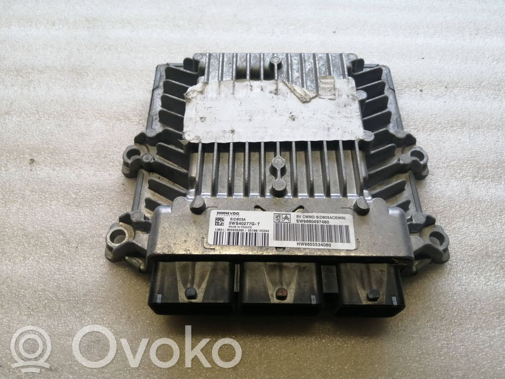 Engine control unit/module   9660497480,5WS40277GT,9655534080