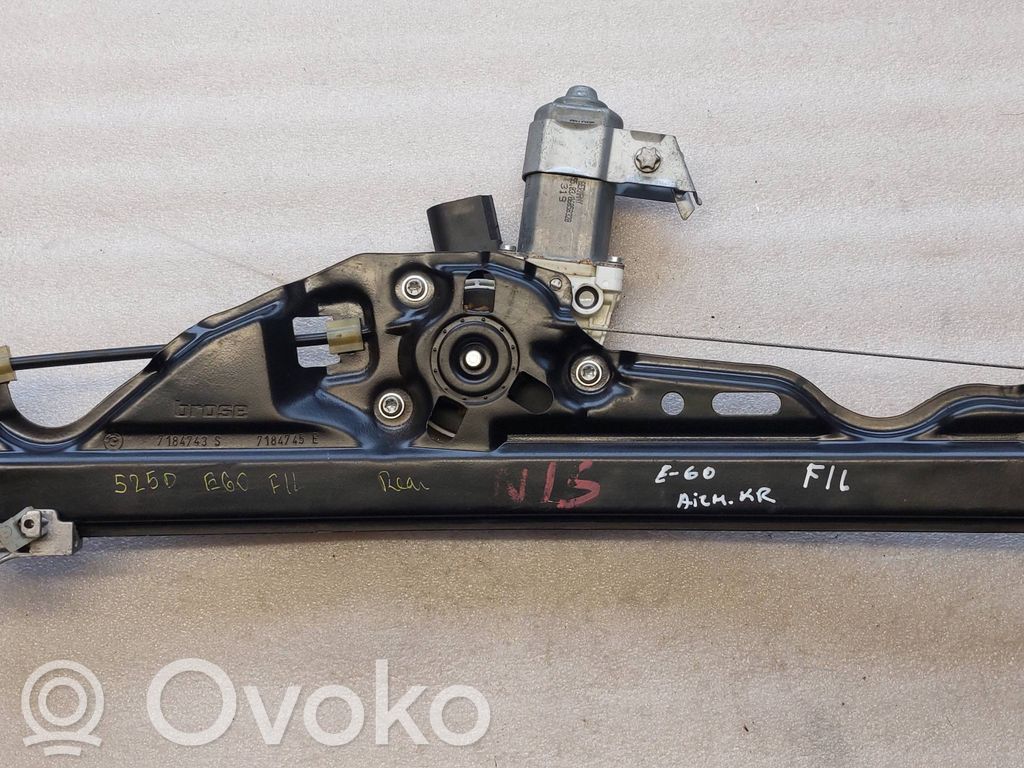 BMW 5 E60 E61 Elektryczny podnośnik szyby drzwi bocznych / przesuwnych 