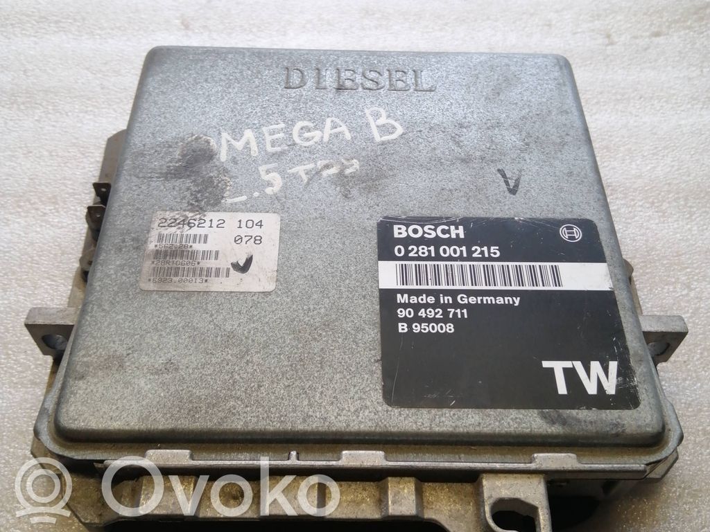 Engine control unit/module   0281001215,90492711,B95008