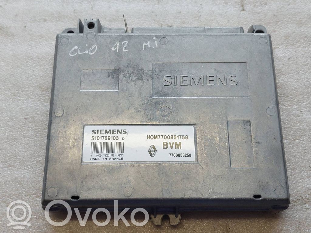 Renault Clio I Engine control unit/module 