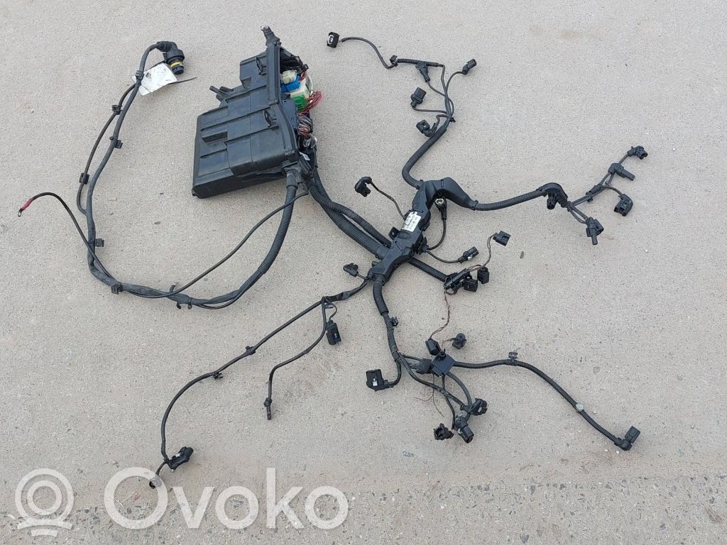 BMW 3 F30 F35 F31 Wiązka przewodów silnika 