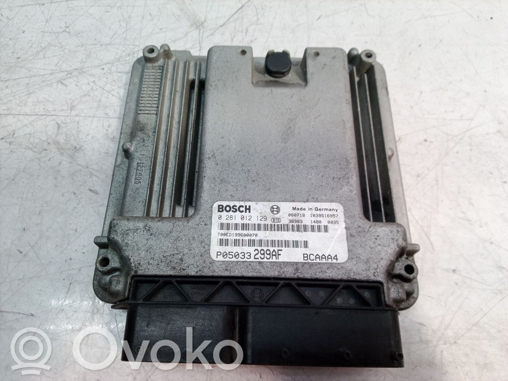 Engine control unit/module   0281012129,0281012129,P05033299